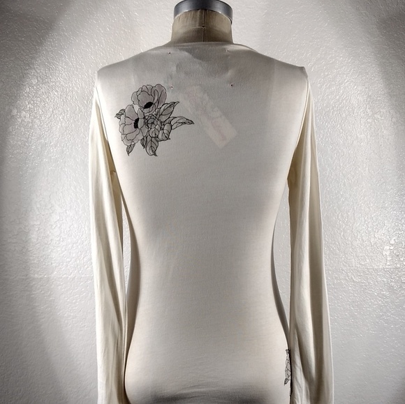 NWT 4LNL Johnny Was Long Sleeve Tee Sz S - Picture 3 of 4